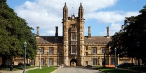 Old Neogothic Sandstone Brick Building, Sydney Uni / University, Australia